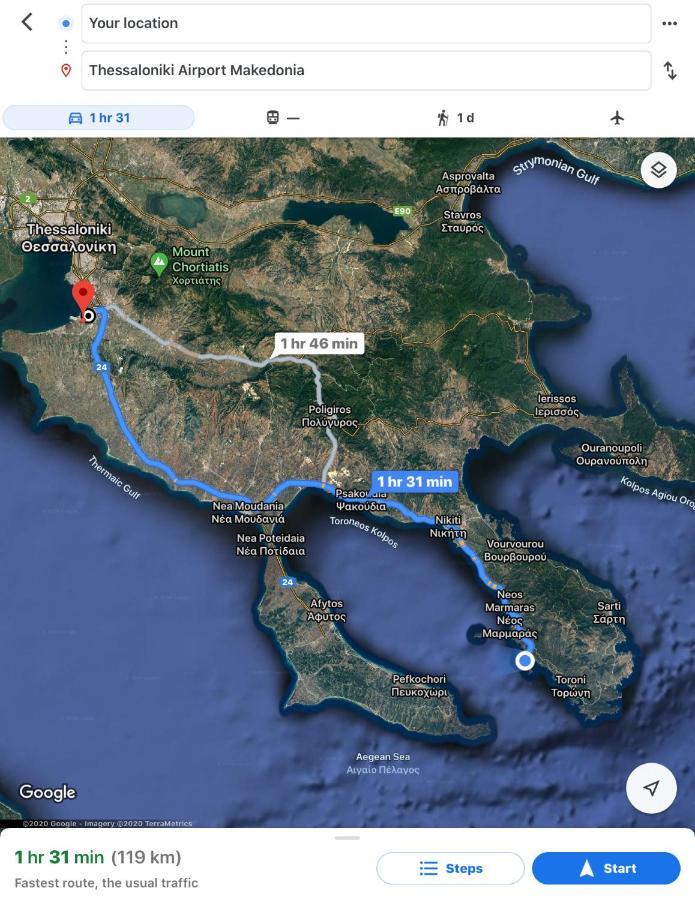 Hidden Gem Sithonia Villa Metochi Agias Kiriakis Dış mekan fotoğraf